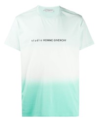 mintgrünes bedrucktes T-Shirt mit einem Rundhalsausschnitt von Givenchy