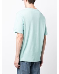 mintgrünes bedrucktes T-Shirt mit einem Rundhalsausschnitt von SPORT b. by agnès b.
