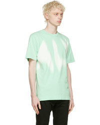 mintgrünes bedrucktes T-Shirt mit einem Rundhalsausschnitt von 1017 Alyx 9Sm