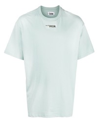 mintgrünes bedrucktes T-Shirt mit einem Rundhalsausschnitt von Izzue