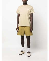 mintgrünes bedrucktes T-Shirt mit einem Rundhalsausschnitt von Jacquemus