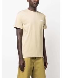 mintgrünes bedrucktes T-Shirt mit einem Rundhalsausschnitt von Jacquemus