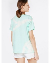mintgrünes bedrucktes T-Shirt mit einem Rundhalsausschnitt von Levi's