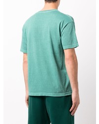 mintgrünes bedrucktes T-Shirt mit einem Rundhalsausschnitt von Pleasures