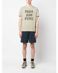 mintgrünes bedrucktes T-Shirt mit einem Rundhalsausschnitt von Parajumpers