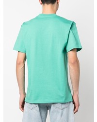 mintgrünes bedrucktes T-Shirt mit einem Rundhalsausschnitt von Carhartt WIP