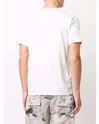 mintgrünes bedrucktes T-Shirt mit einem Rundhalsausschnitt von Stone Island