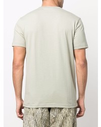 mintgrünes bedrucktes T-Shirt mit einem Rundhalsausschnitt von Belstaff