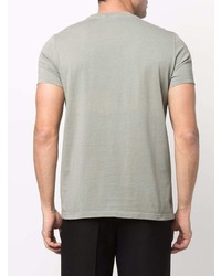 mintgrünes bedrucktes T-Shirt mit einem Rundhalsausschnitt von Aspesi