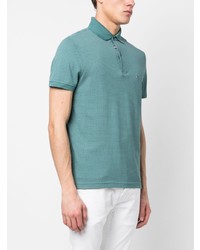 mintgrünes besticktes Polohemd von Tommy Hilfiger