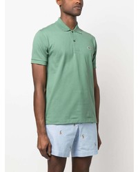 mintgrünes besticktes Polohemd von Lacoste