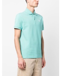 mintgrünes besticktes Polohemd von Etro