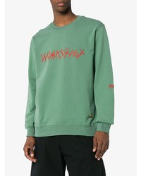 mintgrünes besticktes Sweatshirt von 032c