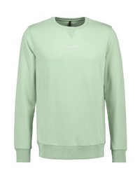 mintgrünes besticktes Sweatshirt von Stitch & Soul