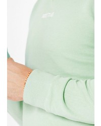 mintgrünes besticktes Sweatshirt von Stitch & Soul