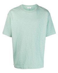 mintgrünes besticktes T-Shirt mit einem Rundhalsausschnitt von Closed
