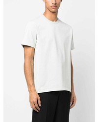 mintgrünes besticktes T-Shirt mit einem Rundhalsausschnitt von Alexander McQueen