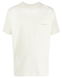 mintgrünes besticktes T-Shirt mit einem Rundhalsausschnitt von FURSAC