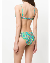 mintgrünes Bikinioberteil mit Paisley-Muster von Etro