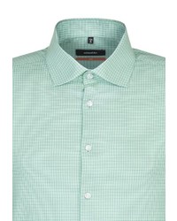 mintgrünes Businesshemd mit Vichy-Muster von Seidensticker