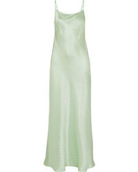 mintgrünes Camisole-Kleid aus Seide