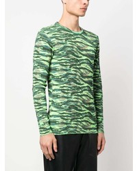 mintgrünes Camouflage Langarmshirt von ERL