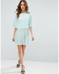 mintgrünes Kleid mit Falten von Asos