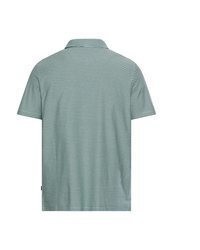 mintgrünes horizontal gestreiftes Polohemd von camel active