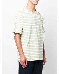 mintgrünes horizontal gestreiftes T-Shirt mit einem Rundhalsausschnitt von Closed