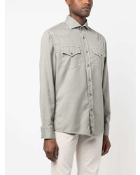 mintgrünes Jeanshemd von Brunello Cucinelli