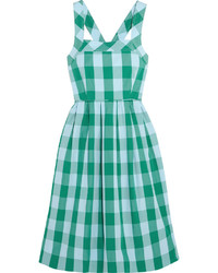 mintgrünes Kleid mit Vichy-Muster