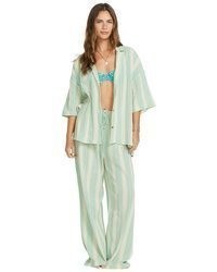 mintgrünes Kurzarmhemd von Billabong