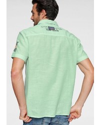 mintgrünes Kurzarmhemd von Camp David