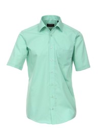 mintgrünes Kurzarmhemd von Casamoda