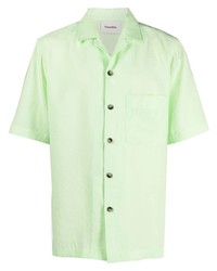 mintgrünes Kurzarmhemd von Nanushka