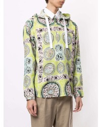 mintgrünes Langarmhemd mit Paisley-Muster von JW Anderson