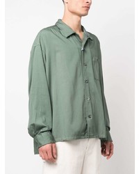 mintgrünes Langarmhemd von Maison Mihara Yasuhiro