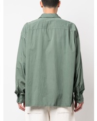 mintgrünes Langarmhemd von Maison Mihara Yasuhiro