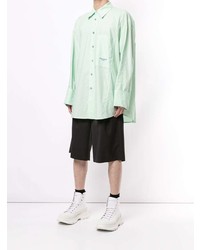 mintgrünes Langarmhemd von Wooyoungmi