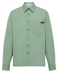 mintgrünes Langarmhemd von Prada