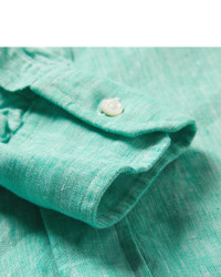 mintgrünes Langarmhemd von Thom Browne