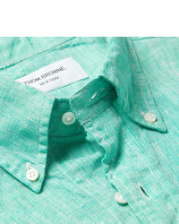 mintgrünes Langarmhemd von Thom Browne
