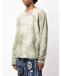 mintgrünes Mit Batikmuster Langarmshirt von KAPITAL