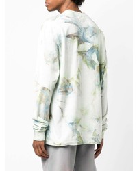 mintgrünes Mit Batikmuster Langarmshirt von John Elliott