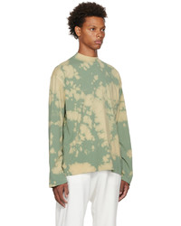 mintgrünes Mit Batikmuster Langarmshirt von Dries Van Noten