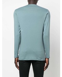 mintgrünes Langarmshirt mit einer Knopfleiste von Tom Ford