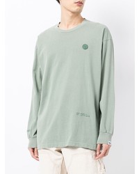 mintgrünes Langarmshirt von AAPE BY A BATHING APE