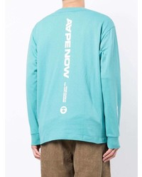 mintgrünes Langarmshirt von AAPE BY A BATHING APE