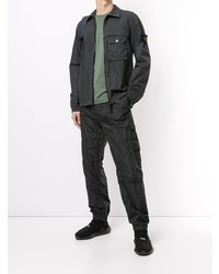 mintgrünes Langarmshirt von Stone Island