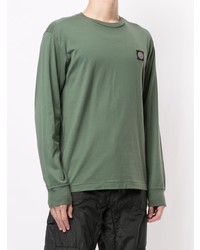 mintgrünes Langarmshirt von Stone Island